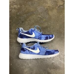 Nike Roshe One Print Mens Blue Tie Dye Comfort Running Sneaker Shoes Size 7.5